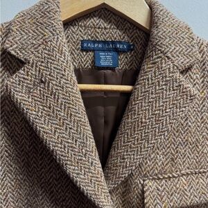 Ralph Lauren Herringbone Brown Jacket